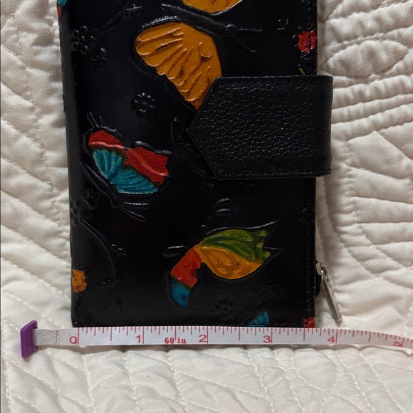 Colorful handpainted leather Wallet - Picture 10 of 10